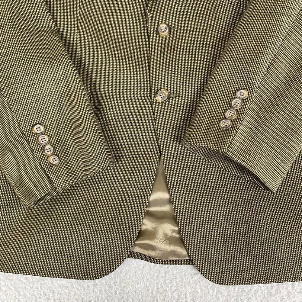 Vintage Ralph Lauren 100% Wool Blazer Jacket Men's Four Button‎ Sleeve Sz 42